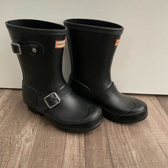Unisex Hunter Kids Black Rain Boot - Picture 4 of 7